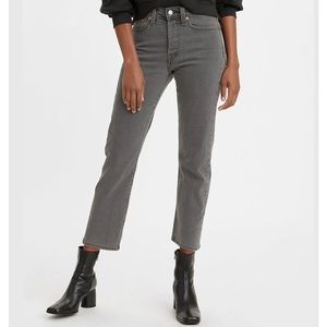 LEVI’S 
Wedgie Straight Jeans - Vintage Cosmic Comet
Grey/ black denim